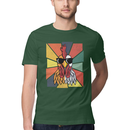 Chicken T-Shirt Olive Green Printrove