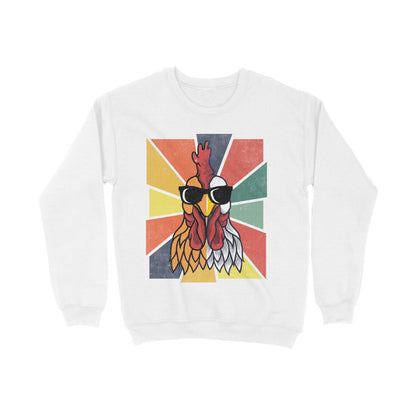 Chicken Sweatshirt White Printrove