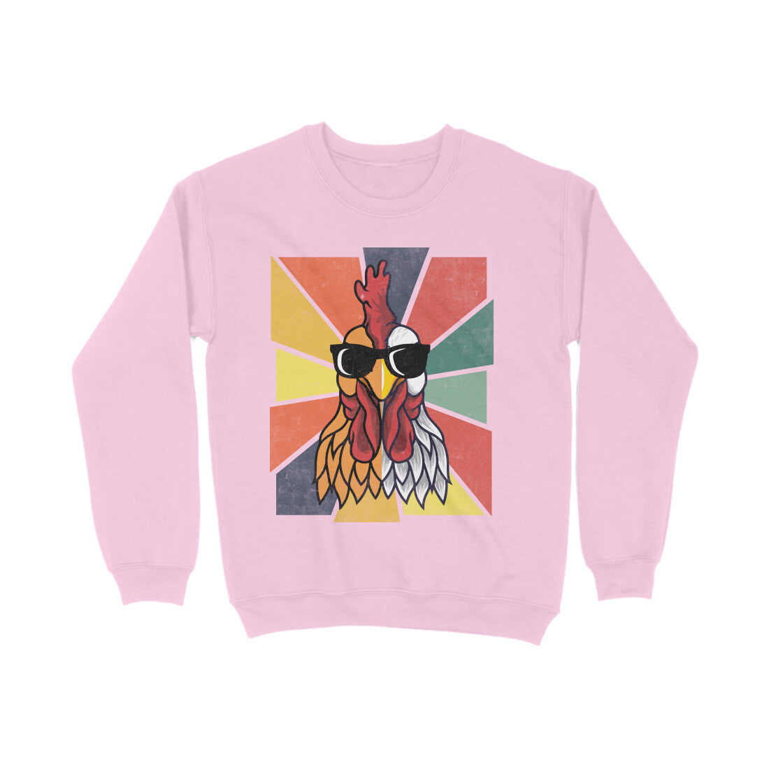 Chicken Sweatshirt Light Pink Printrove