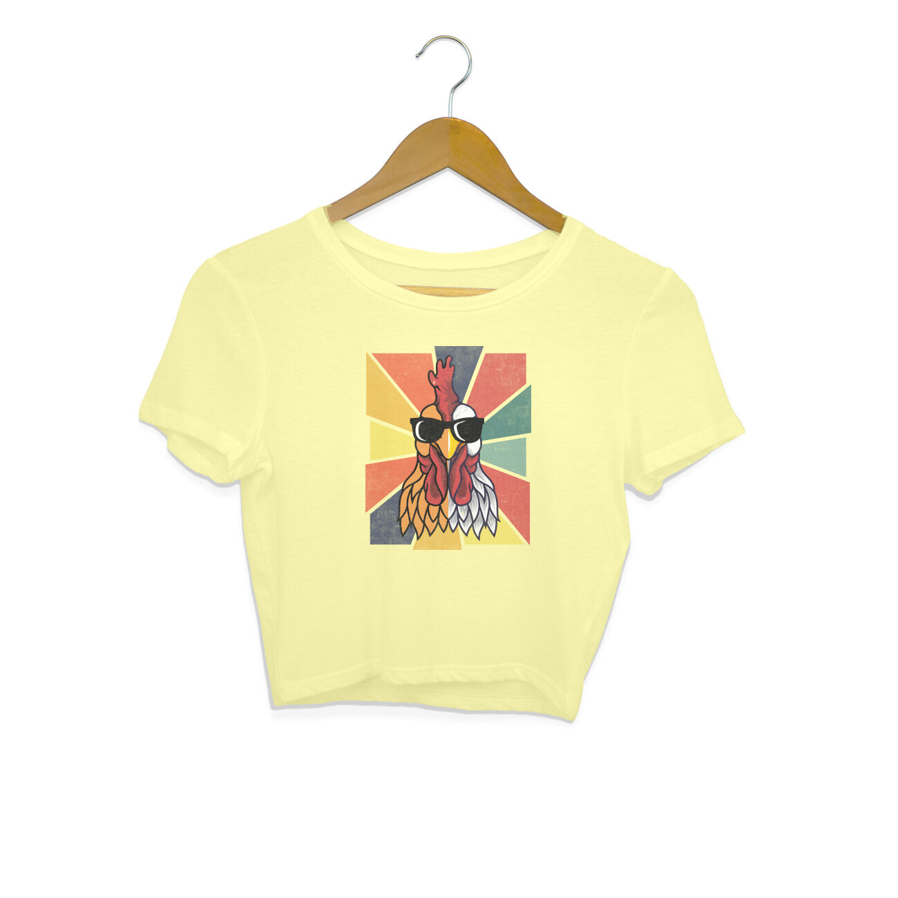 Chicken Crop Top Butter Yellow Printrove