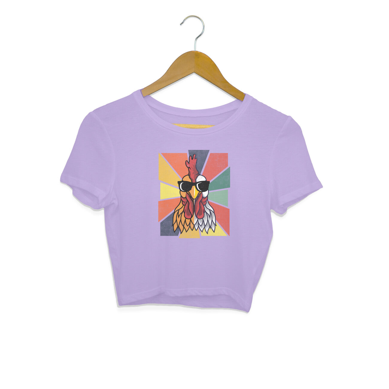 Chicken Crop Top Iris Lavender Printrove