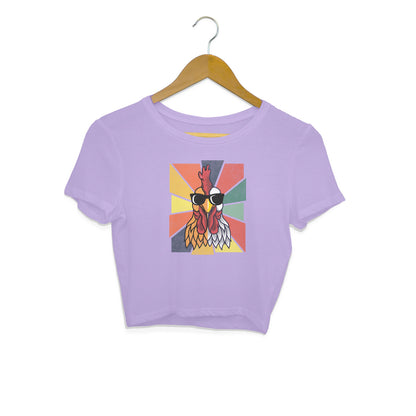 Chicken Crop Top Iris Lavender Printrove