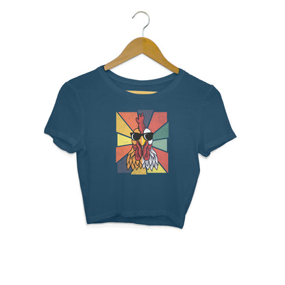Chicken Crop Top Navy Blue Printrove