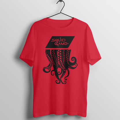 Squid Game Half Sleeve T-Shirt Red Printrove