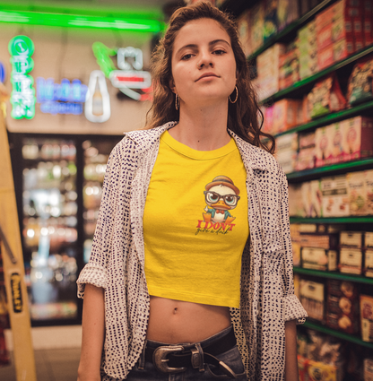 I Don't Give A Duck Crop Top Printrove