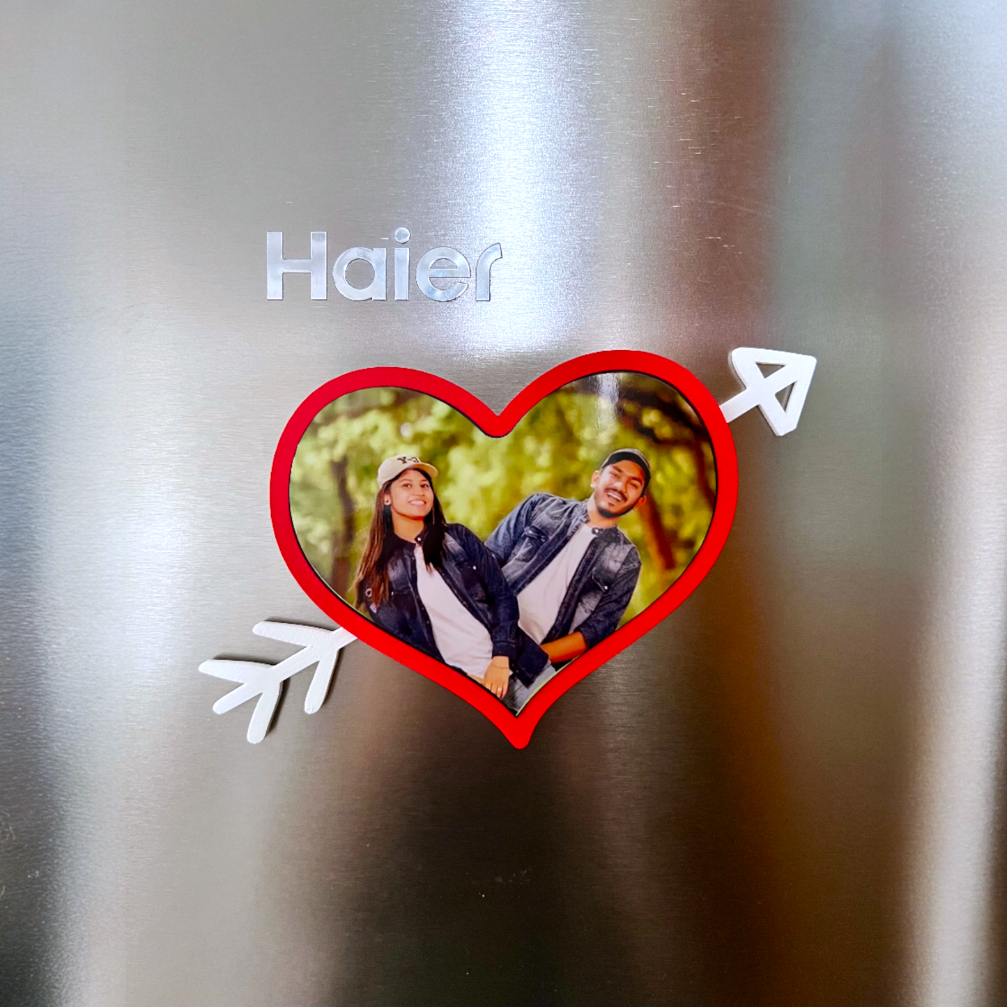 Personalized Heart Photo Fridge Magnet Sentosa