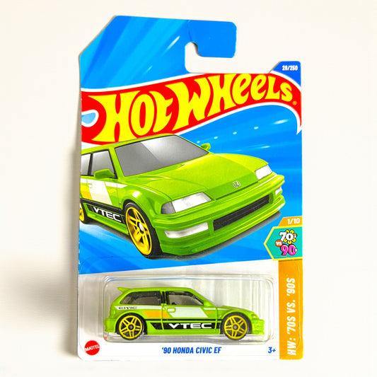 Hot Wheels '90 Honda Civic EF - 28/250 - 2025 Edition - HYX91 N7C6 Series Mattel