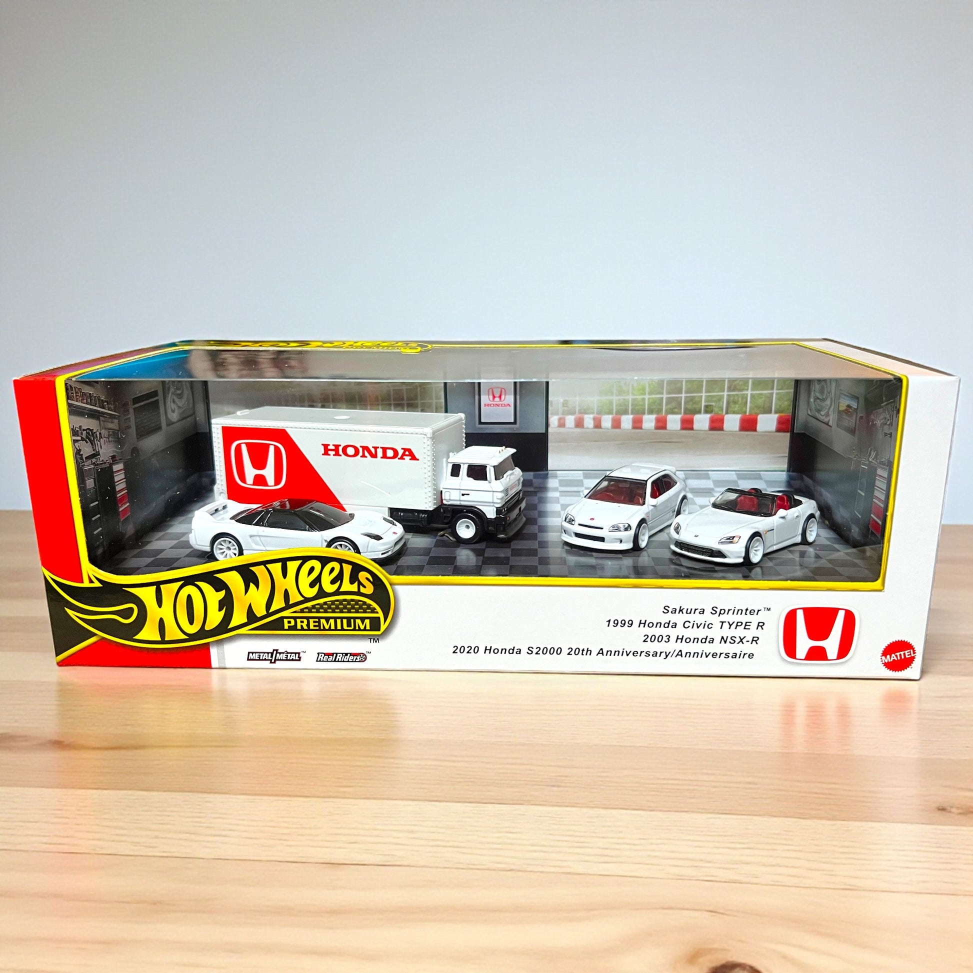 Hot Wheels Premium - Honda Set of 4 - Civic, NSX-R, S2000, Sprinter (2025 Edition) Collectors Pack JBM08 Mattel