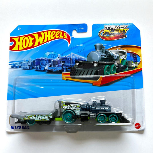 Original Hot Wheels HYT56 - Nitro Rail Track Fleet (2025 Edition) Mattel