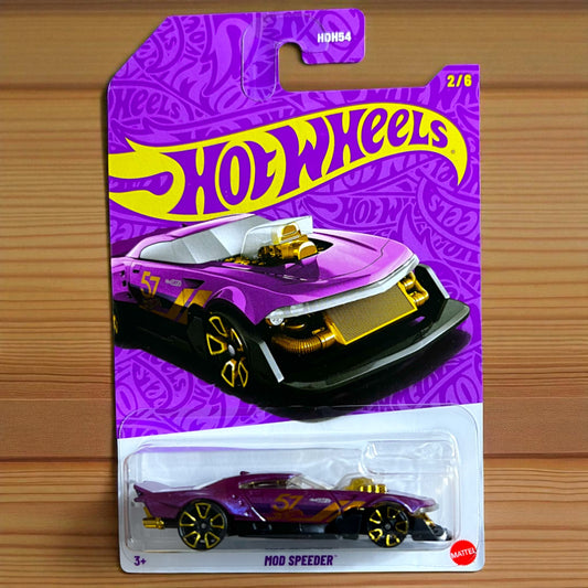 Hot Wheels 57th Anniversary Series - Mod Speeder - Purple Gold Edition Mattel