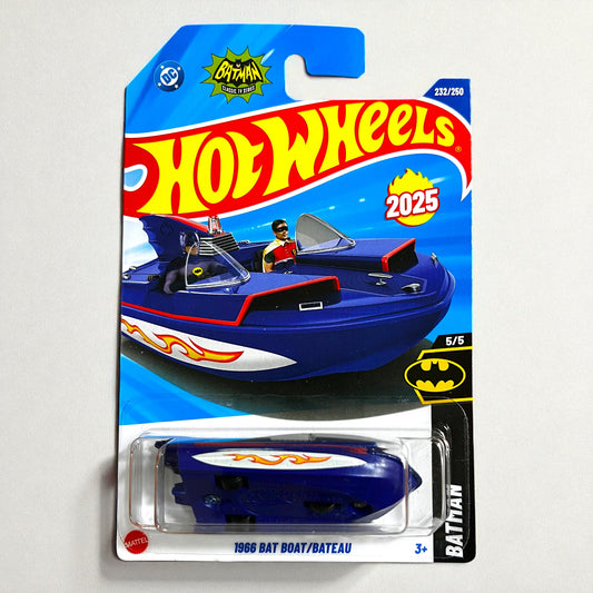 Hot Wheels ’N’ Series - 1966 DC Batman Bat Boat - 232/250 - 2025 Edition - HYY04 N7C6 Mattel