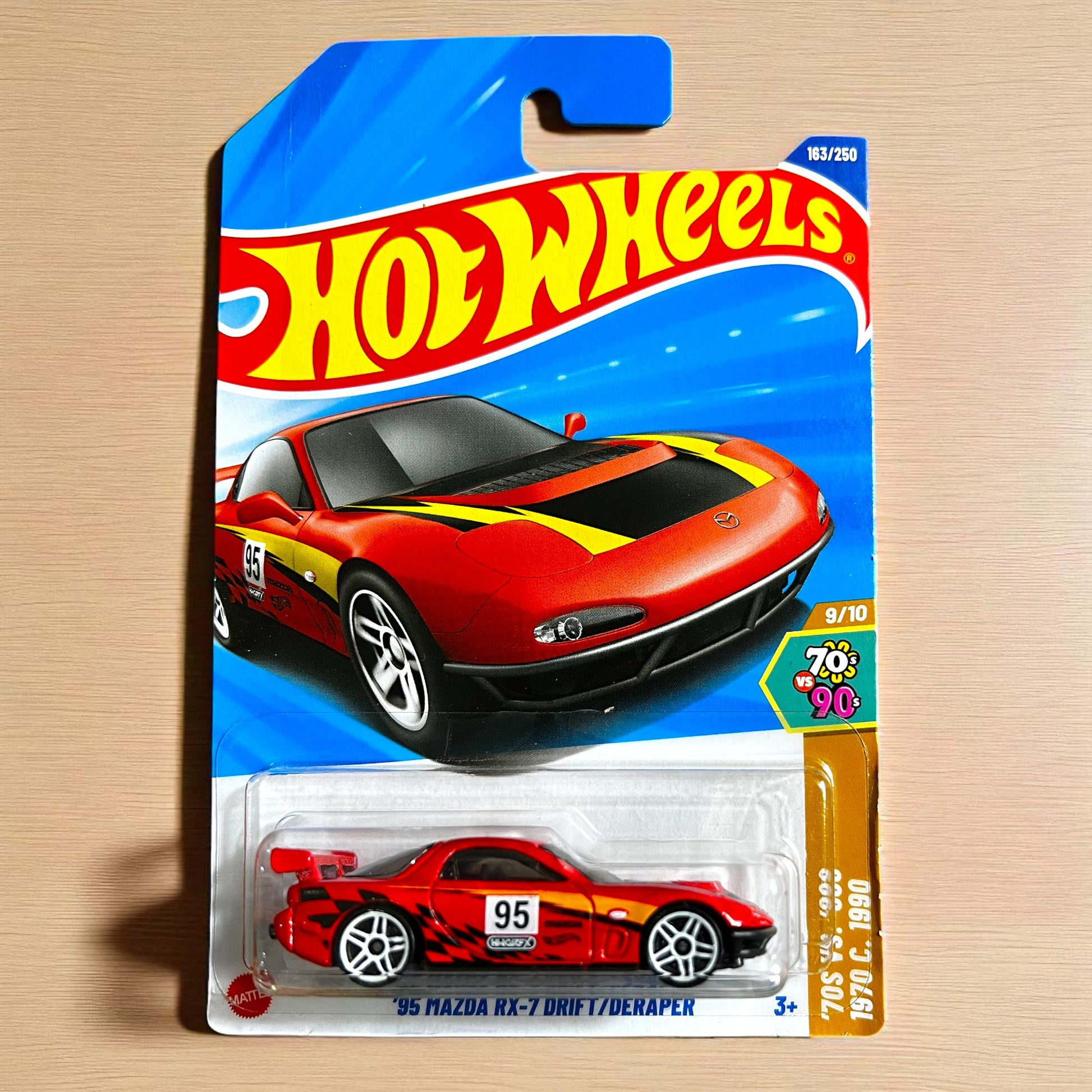 Hot Wheels ’N’ Series - '95 Mazda RX-7 Drift - 163/250 - 2025 Edition - HYY04 N7C6 Mattel