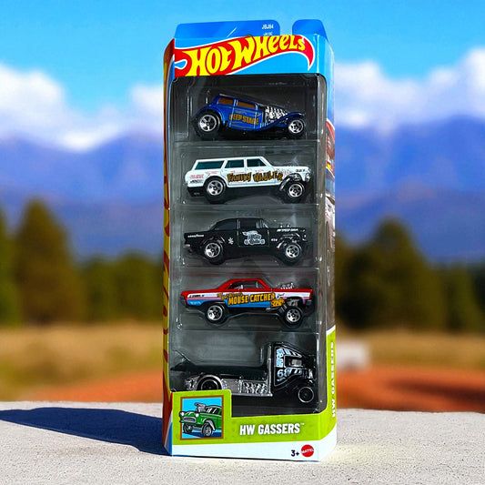 Hot Wheels Pack of 5 - JBJ84 Series - HW Gassers Edition (2025) Mattel