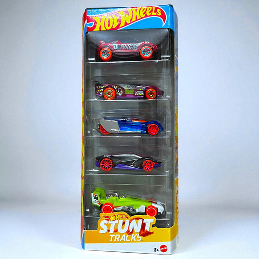 Hot Wheels Pack of 5 - JBJ83 Series - Stunt Tracks Edition (2025) Mattel