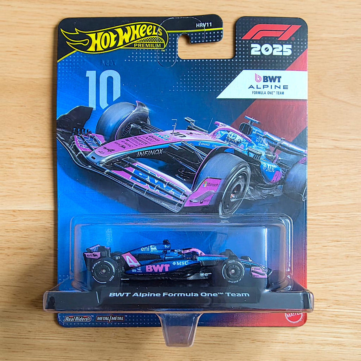 Hot Wheels Premium Formula 1 - BWT Alpine - #10 - HRV11 Series (2025)