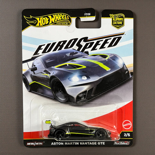Hot Wheels Premium Car Culture - Aston Martin Vantage GTE - Euro Speed FPY86 Mattel