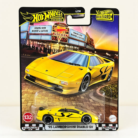 Original Hot Wheels Premium GJT68 - '95 Lamborghini Diablo SV (Boulevard Edition) Mattel