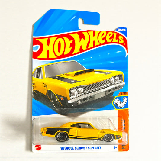 Hot Wheels '69 Dodge Coronet SuperBee - 208/250 - 2025 Edition - HYX91 N7C6 Series Mattel