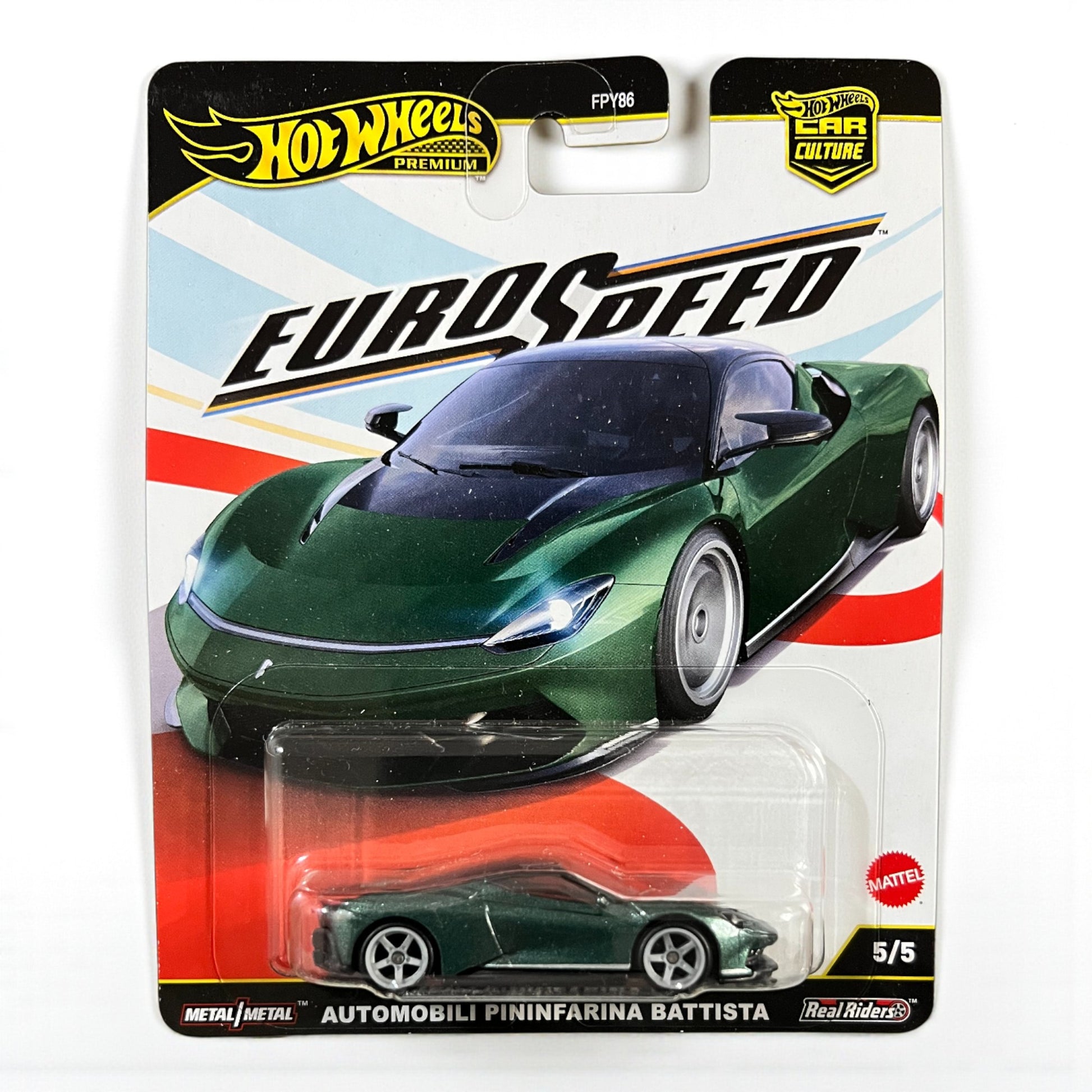 Hot Wheels Premium Car Culture - AutoMobili Pininfarina Battista - Euro Speed FPY86 Mattel