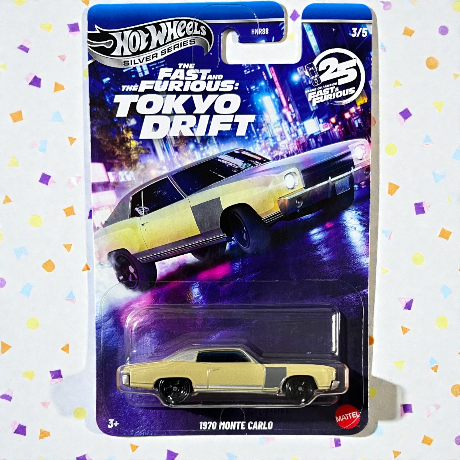 Hot Wheels Silver Series - 1970 Monte Carlo - Fast & Furious Tokyo Drift - 3/5 - HNR88 Mattel