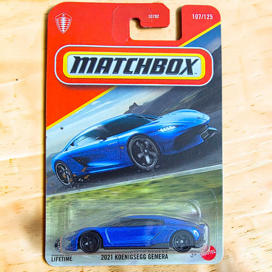 2021 Koenigsegg Gemera - Mattel Matchbox (107/125) - 30782 Series (2026 Edition)