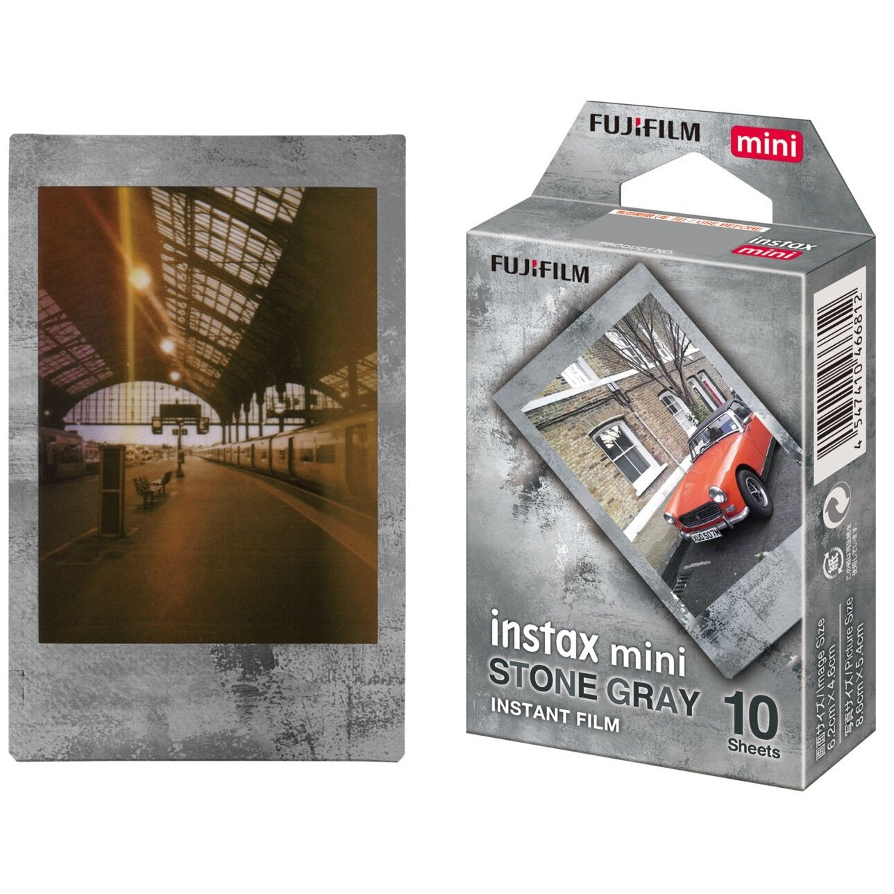 Fujifilm Instax Mini Stone Gray Films (Refill) - 10 Sheets Pack Fujifilm