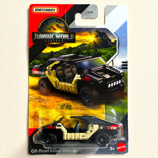 Off Road InGen Vehicle - Hot Wheels Jurassic World - JGL59 Series (2025 Edition) Mattel
