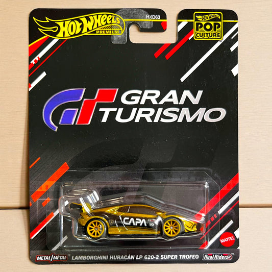 Hot Wheels Premium Pop Culture Lamborghini Huracan LP620-2 Super Trofeo Gran Turismo - HXD63 Series - 2025 Edition Mattel