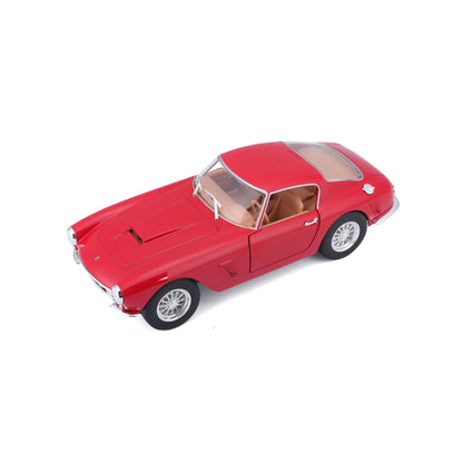 Bburago Ferrari 250 GT Berlinetta Passo Corto 1:24 Scale Red Die-Cast Model Car With Clear Display Case & Stand – Collector’s Edition Bburago