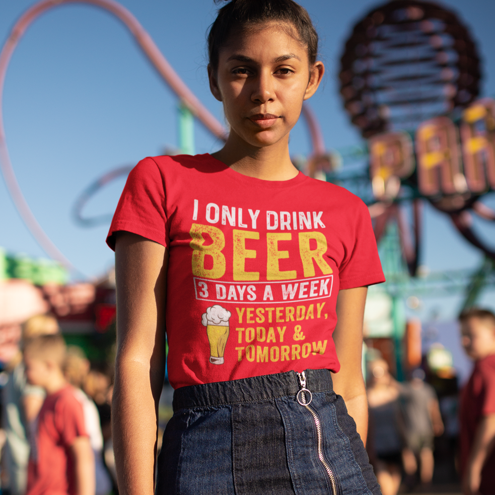I Only Drink Beer Crop Top Printrove