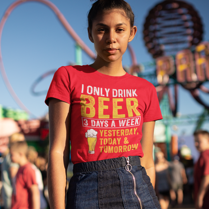 I Only Drink Beer Crop Top Printrove