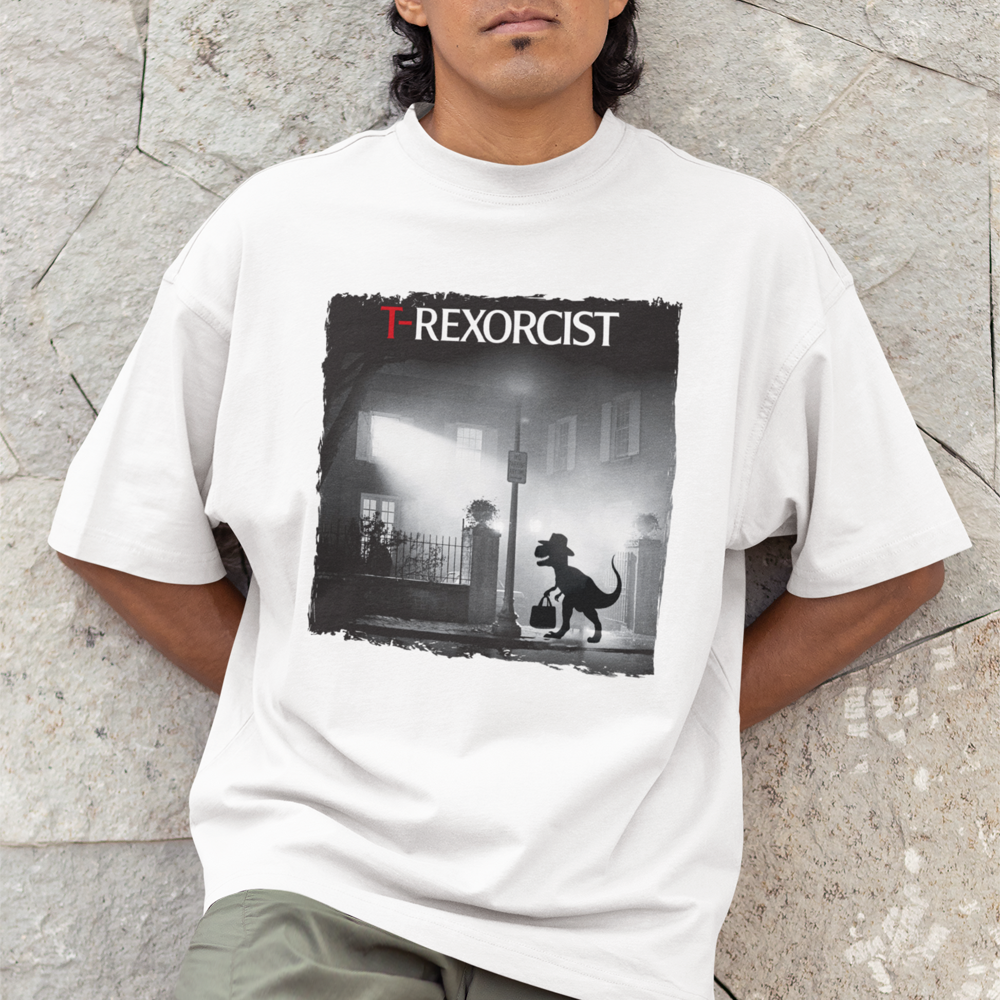 T-Rexorcist Oversized T-Shirt Printrove