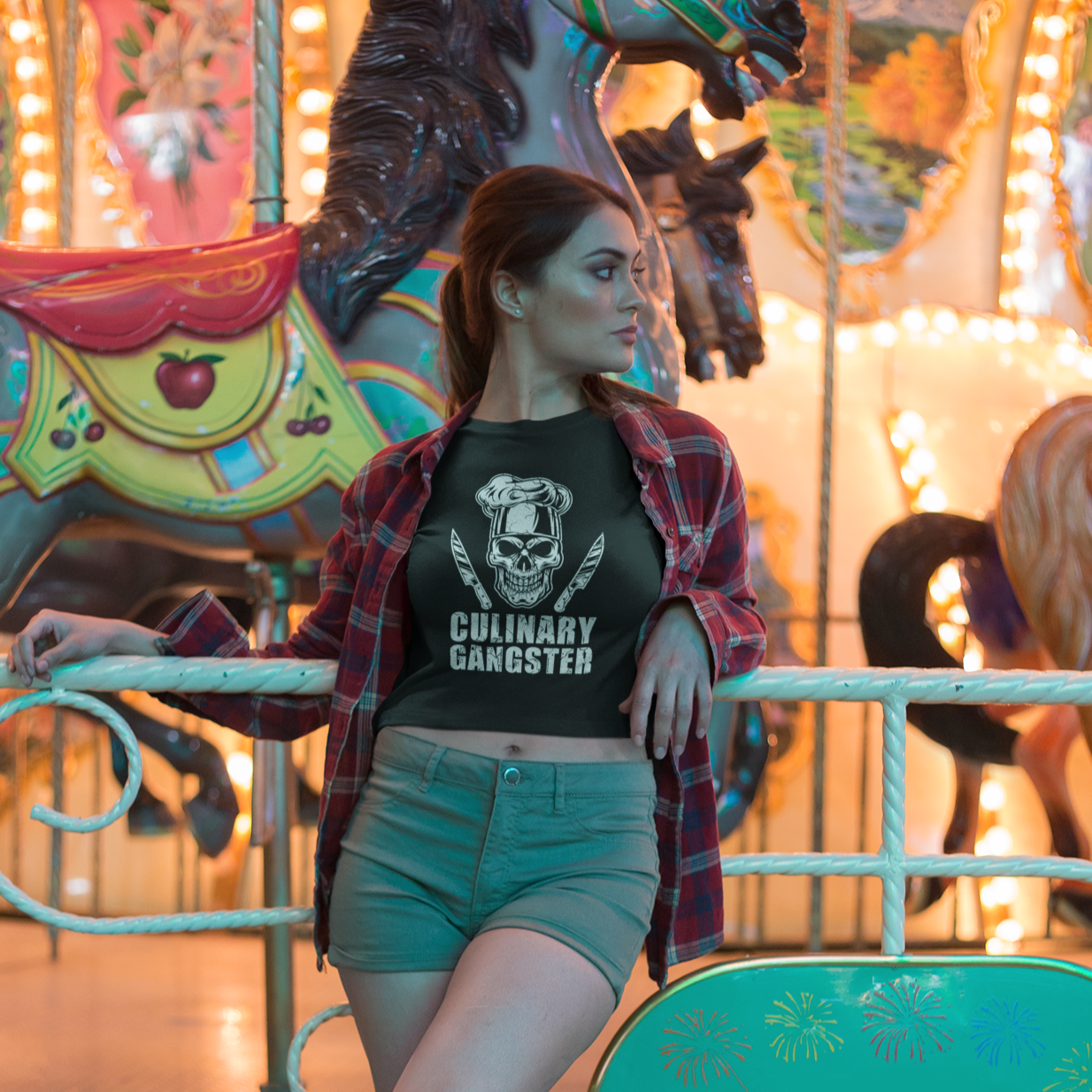Culinary Gangster Crop Top Printrove