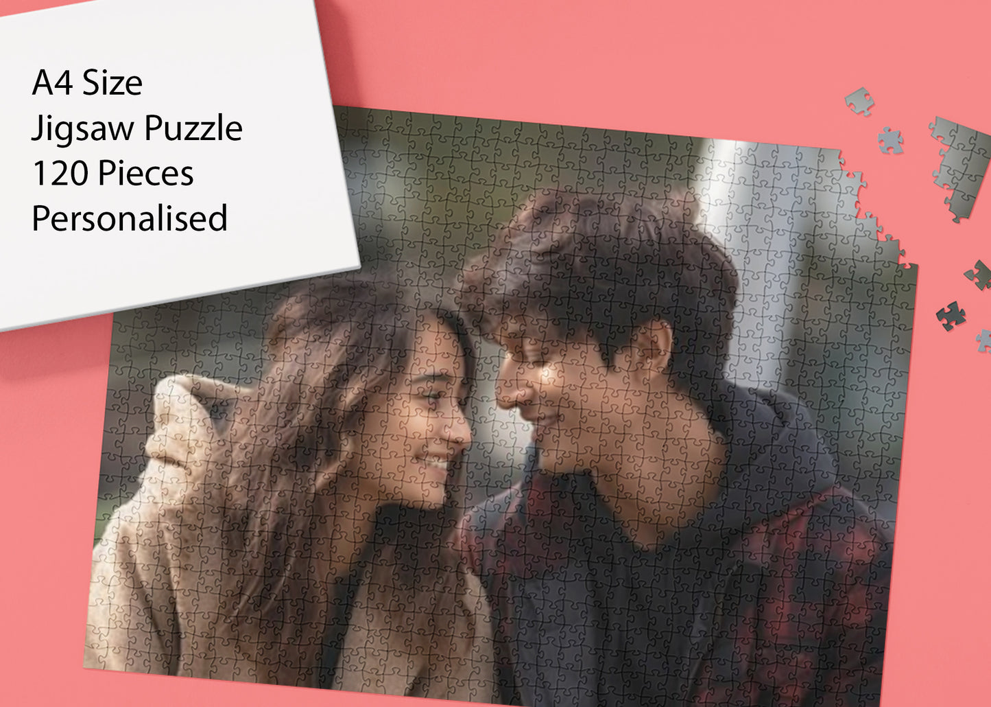 Personalised Photo Jigsaw Puzzle A4 Size – 120 Pieces Custom Puzzle Gift Sentosa Color Lab