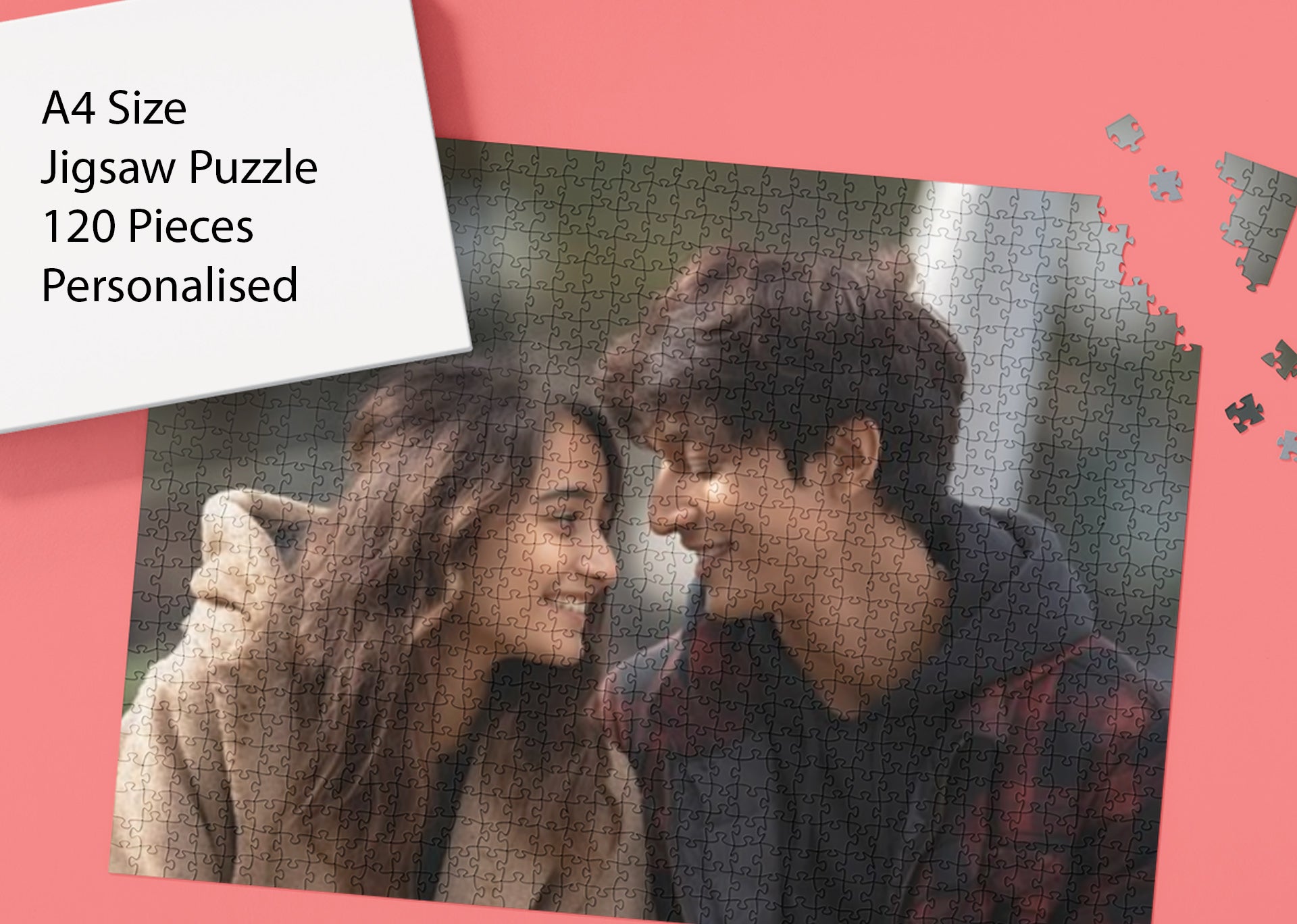 Personalised Photo Jigsaw Puzzle A4 Size – 120 Pieces Custom Puzzle Gift Sentosa Color Lab