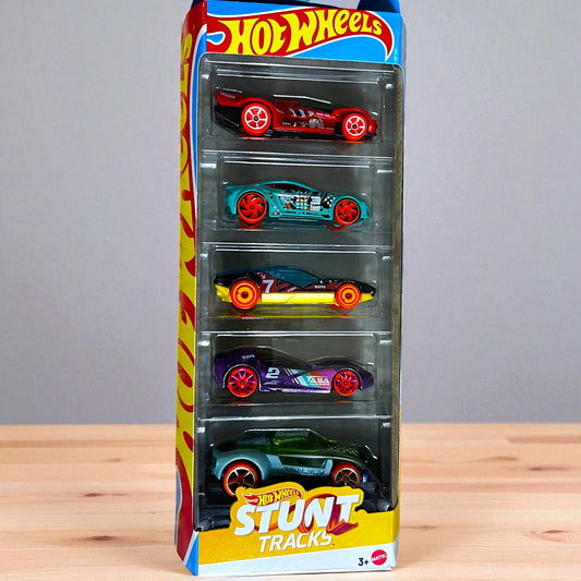 Hot Wheels Pack of 5 - JBJ81 Series - Stunt Tracks Edition (2025) Mattel