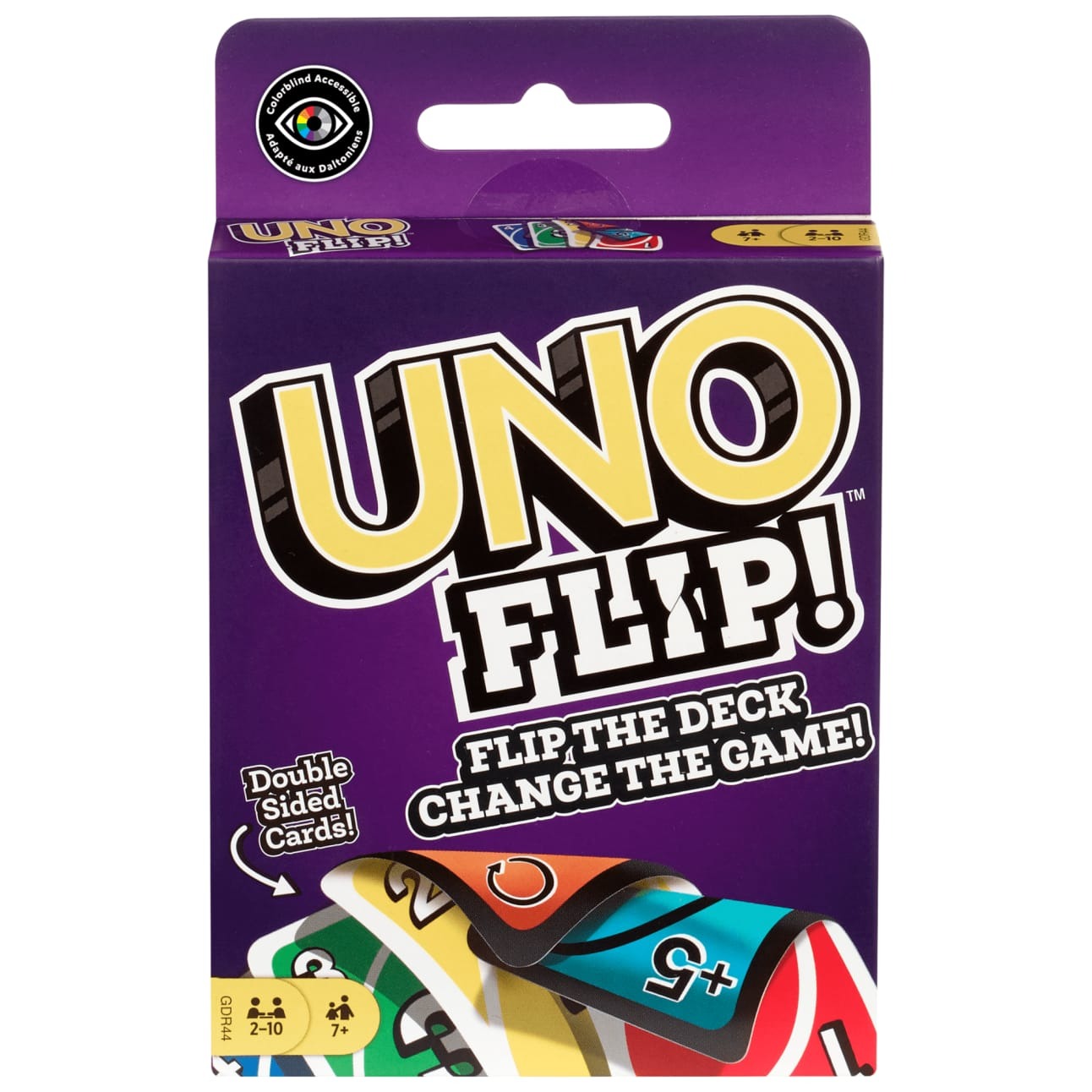 UNO Flip Card Deck Storage Case with Secure Snap Locks & Tray Original Mattel UNO Flip Card Deck Only Sentosa Color Lab