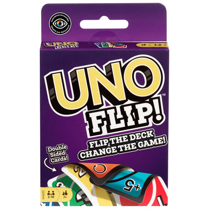 UNO Flip Card Deck Storage Case with Secure Snap Locks & Tray Original Mattel UNO Flip Card Deck Only Sentosa Color Lab