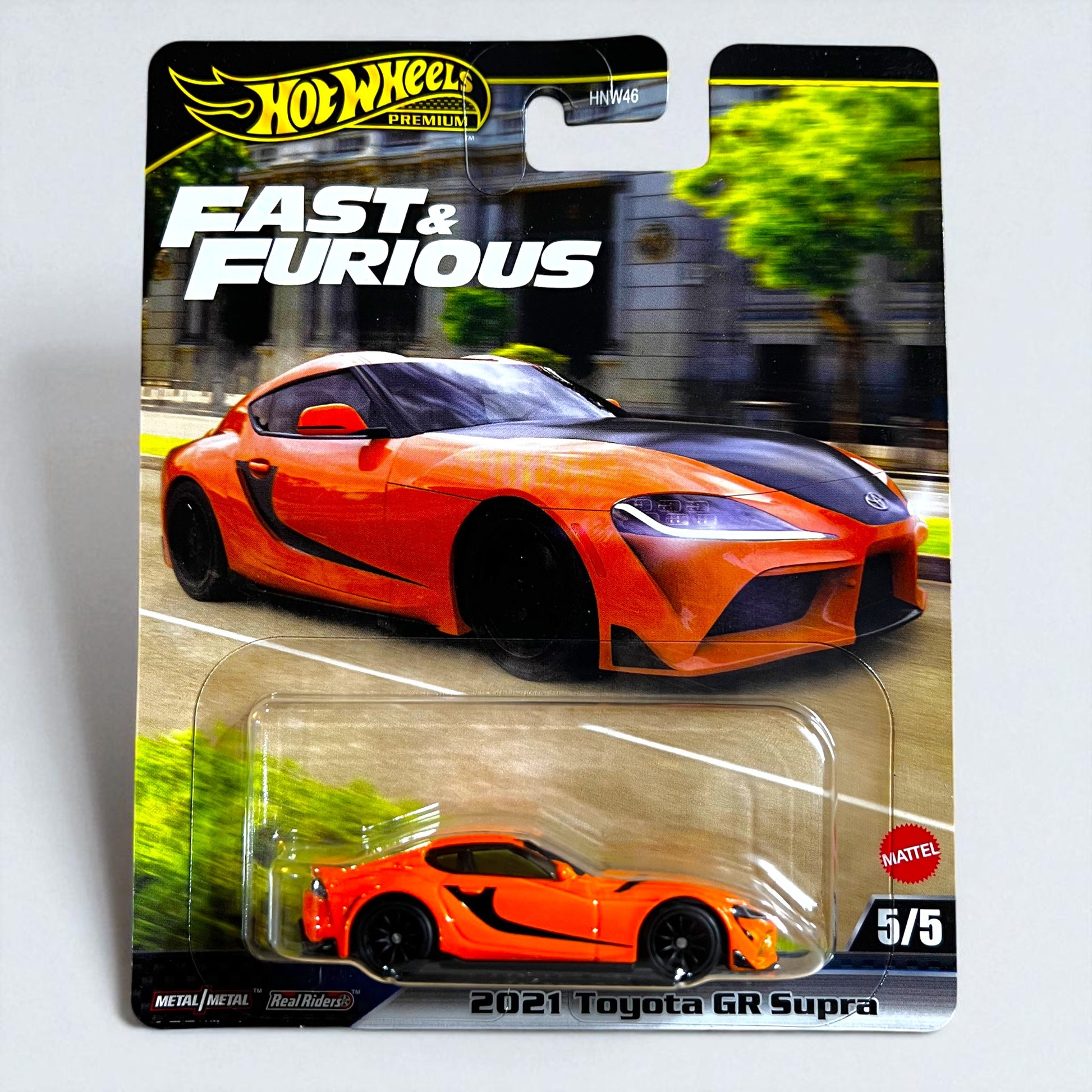 Original Hot Wheels Premium HNW46 - '21 Toyota GR Supra - Fast & Furious Edition (2025) Mattel