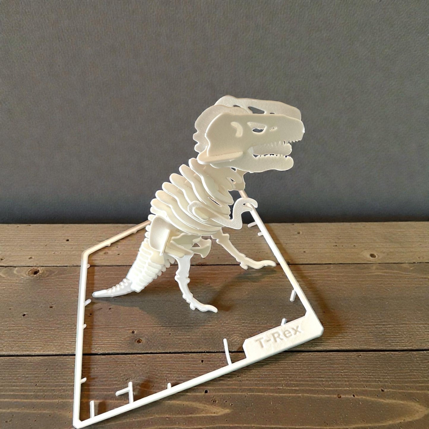T-Rex Dinosaur Puzzle Kit Card - DIY Numbered Skeleton Model Toy for Kids | STEM Educational Build & Play Dinosaur Sentosa