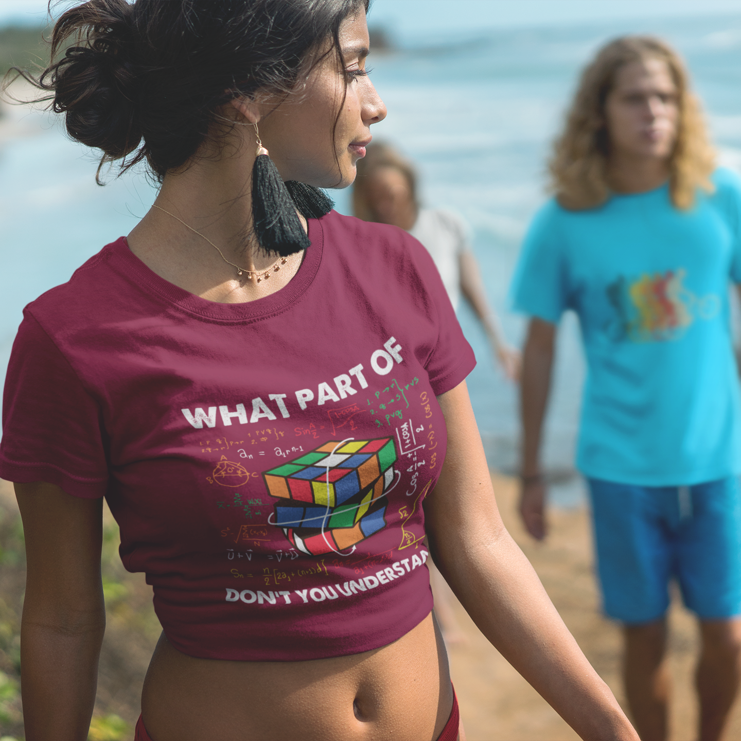 Don't You Understand Crop Top Printrove
